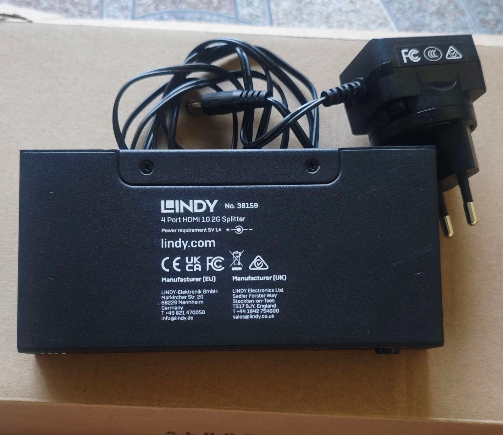 LINDY 4 Port HDMI Splitter 4K Model 38159 – photo 3